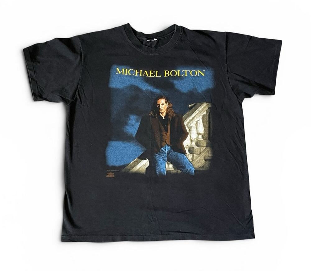 Vintage 90s 1991 Michael Bolton Time Love Tenderness Tour T-Shirt L/XL
